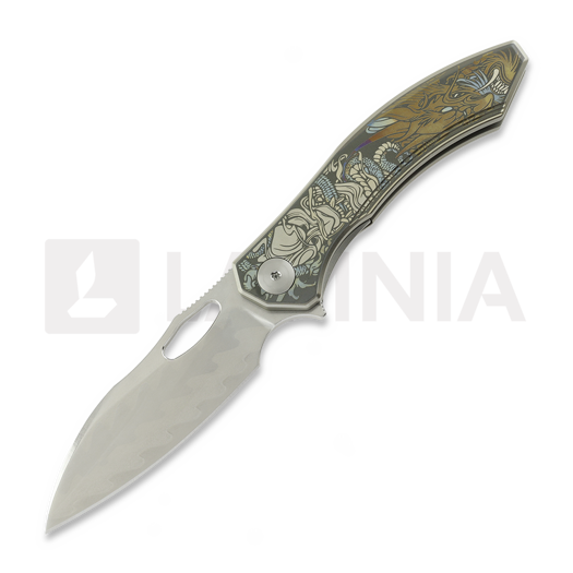 Zavírací nůž CH Knives Cupra-SL - Damascus - Titanium
