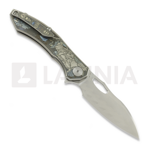 CH Knives Cupra-SL - Damascus - Titanium kääntöveitsi