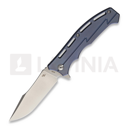 CH Knives Lightweight Modified Clip Point foldekniv, blå