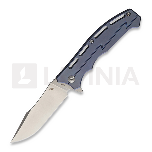 Navalha CH Knives Lightweight Modified Clip Point, azul