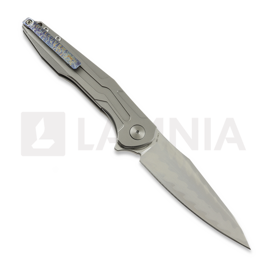 Navalha CH Knives Wartex-SL - Damascus - Titanium + CF