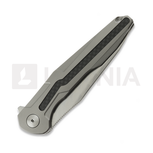 Navalha CH Knives Wartex-SL - Damascus - Titanium + CF