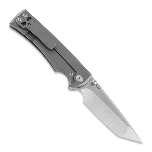 Chaves Knives 229 Liberation Tanto Stonewash Titanium sulankstomas peilis