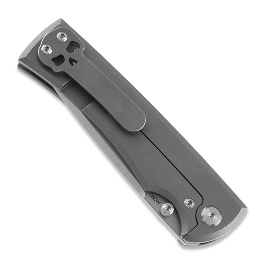 Chaves Knives 229 Liberation Tanto Stonewash Titanium folding knife