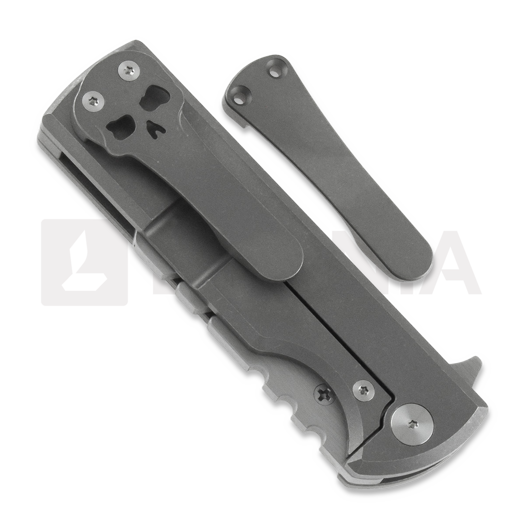 Chaves Knives CHUB Flipper folding knife, black micarta