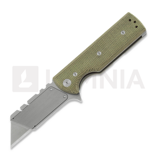 Nóż składany Chaves Knives CHUB Flipper, green micarta