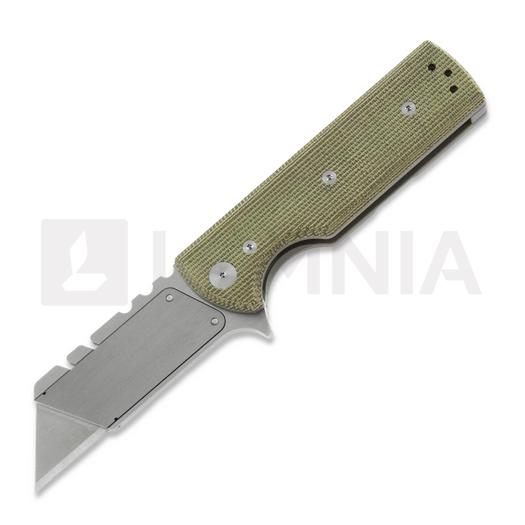 Сгъваем нож Chaves Knives CHUB Flipper, green micarta