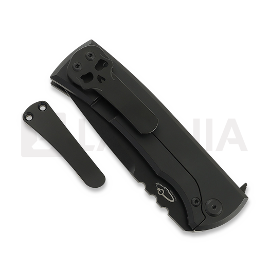 Chaves Knives Redencion 229 Kickstop Tanto kääntöveitsi, black micarta