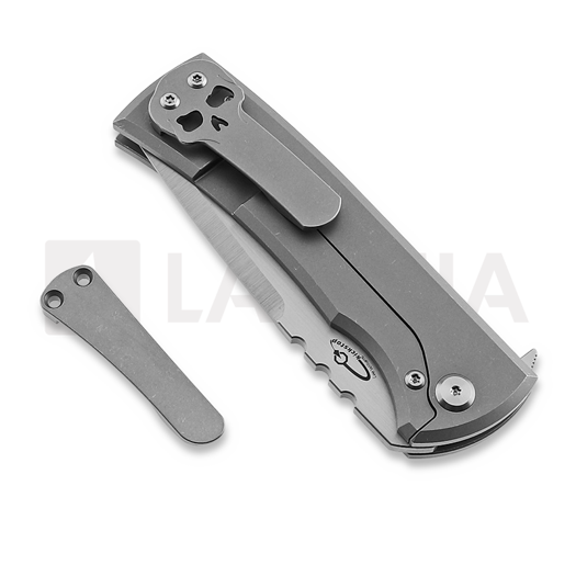 Chaves Knives Redencion 229 Kickstop Titanium Drop Point sulankstomas peilis