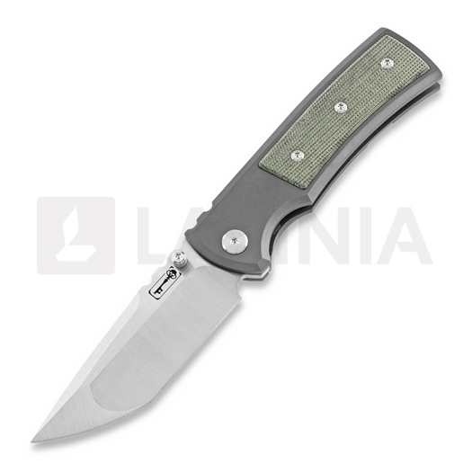 Nóż składany Chaves Knives Redencion Tanto, micarta, zielona