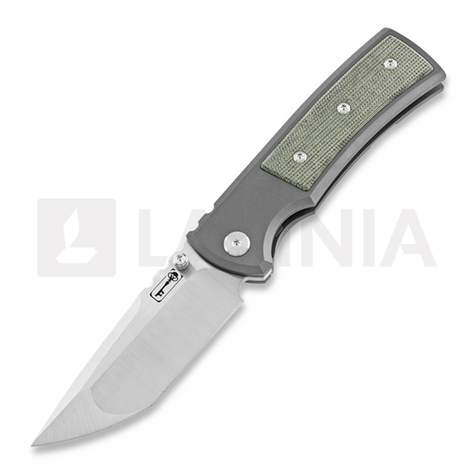 Chaves Knives Redencion Tanto 접이식 나이프, micarta, 초록