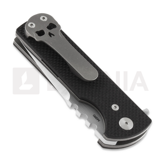 Chaves Knives T.A.K folding knife, black G10, tanto