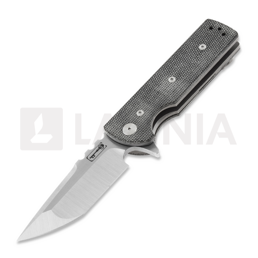 Chaves Knives T.A.K folding knife, black micarta, tanto