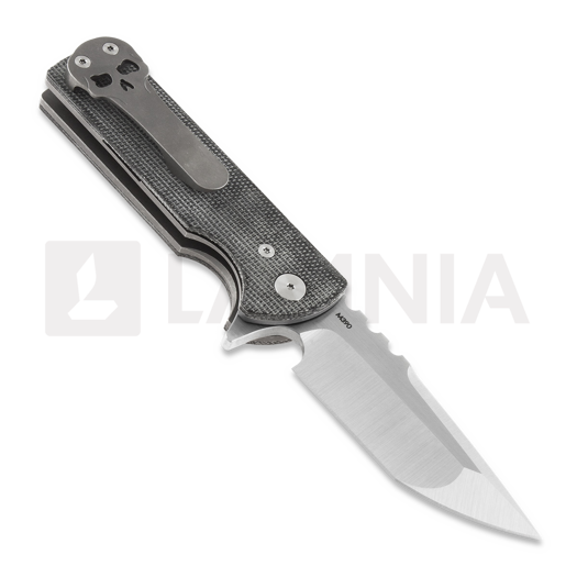 Chaves Knives T.A.K folding knife, black micarta, tanto
