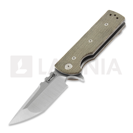 Skladací nôž Chaves Knives T.A.K, green micarta, tanto