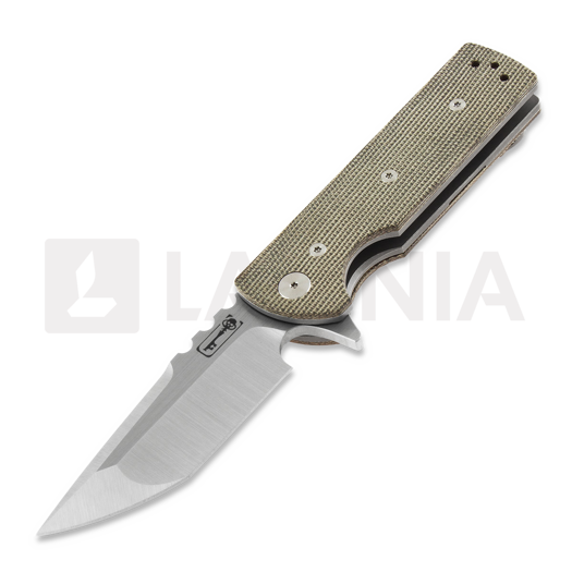 Nóż składany Chaves Knives T.A.K, green micarta, tanto