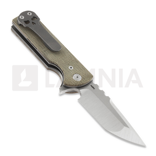 Chaves Knives T.A.K kääntöveitsi, green micarta, tanto