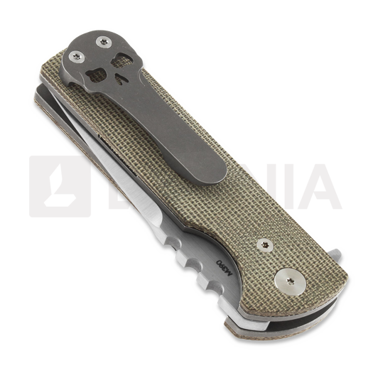 Chaves Knives T.A.K 折叠刀, green micarta, tanto