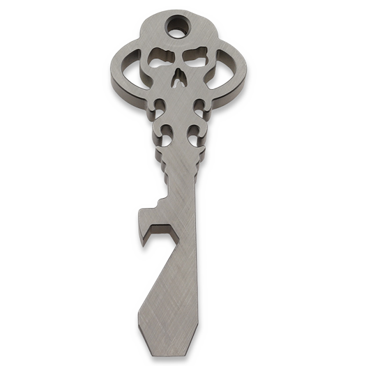 Chaves Knives Titanium Crosshatch Silver Natural