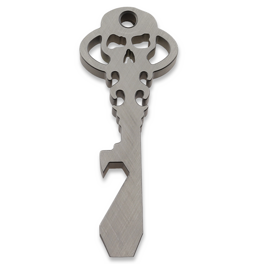 Chaves Knives Titanium Crosshatch Silver Natural