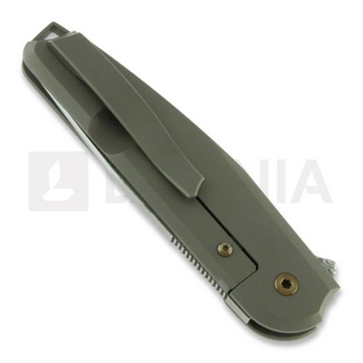 Cheburkov Colibri Damascus folding knife, Titanium