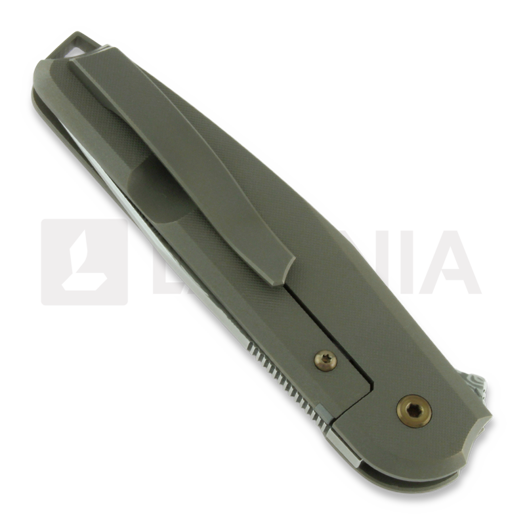 Cheburkov Colibri Damascus sulankstomas peilis, Titanium