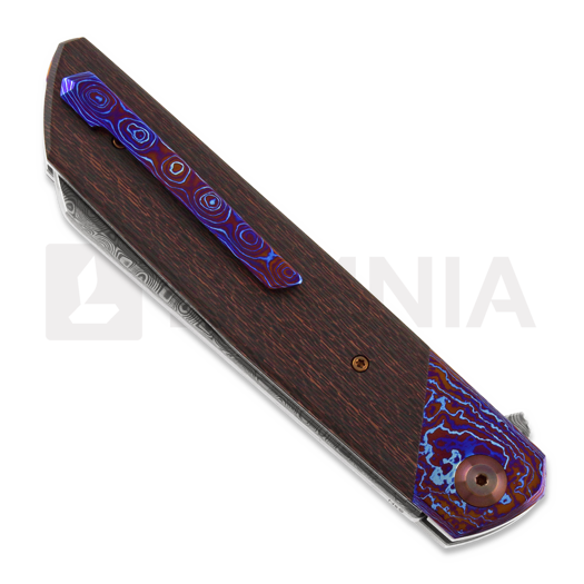 Cheburkov Drakon Custom Damasteel folding knife