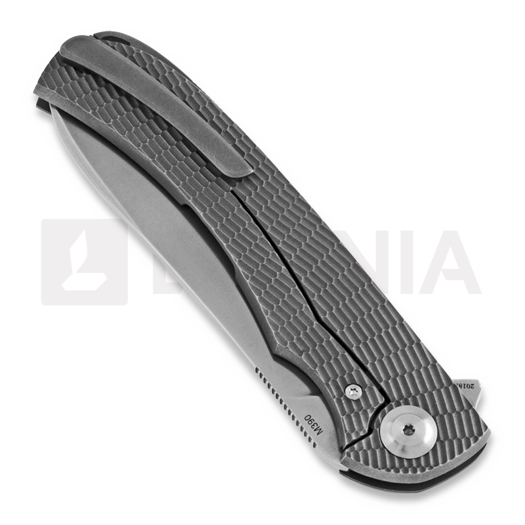 Cheburkov Friz M390 Knurled Titanium folding knife