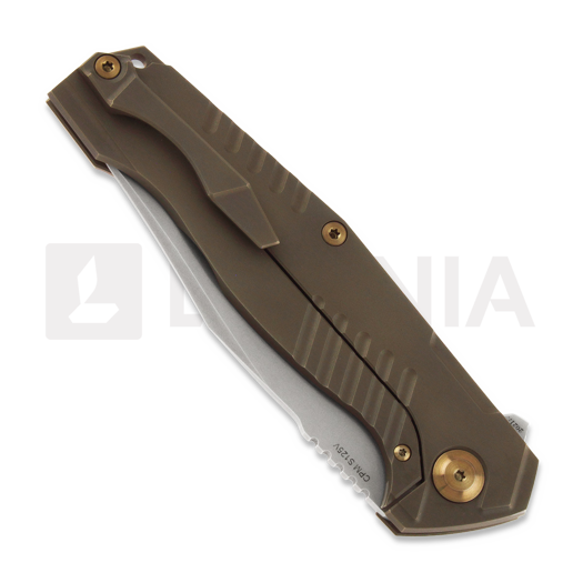 Cheburkov Medved (Bear) CPM S125V sulankstomas peilis, Bronze Titanium