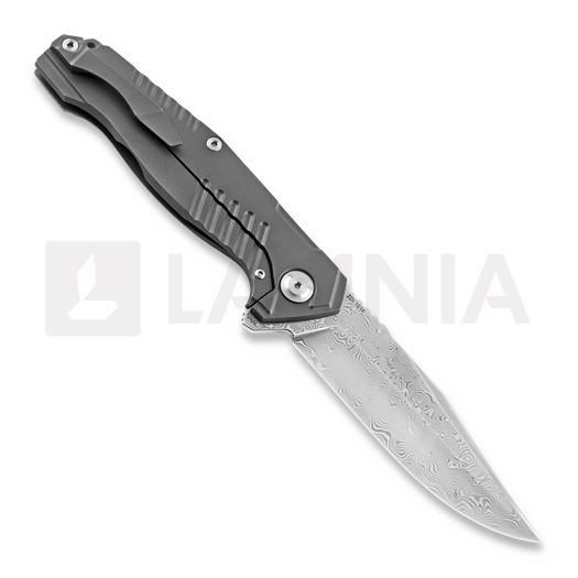 Cheburkov Medved (Bear) Damascus folding knife, Titanium