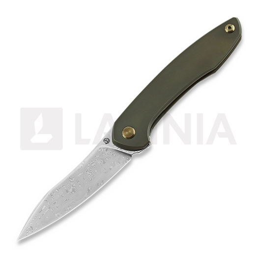 Saliekams nazis Cheburkov Mini Russkiy Damascus, Bronzed Titanium