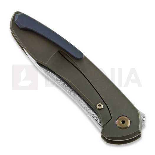 Zav&iacute;rac&iacute; nůž Cheburkov Mini Russkiy Damascus, Bronzed Titanium