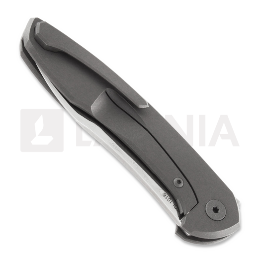 Cheburkov Mini Russkiy Damascus sulankstomas peilis, Titanium