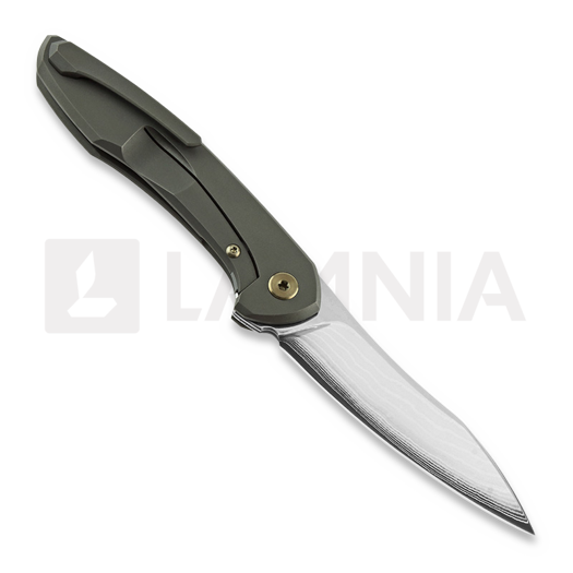 Cheburkov Mini Russkiy Laminate sulankstomas peilis, Bronzed Titanium