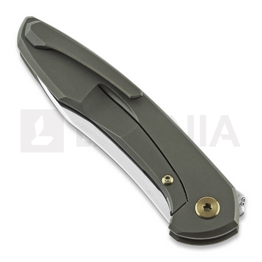 Cheburkov Mini Russkiy Laminate sulankstomas peilis, Bronzed Titanium