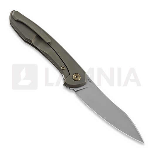 Cheburkov Mini Russkiy M390 sulankstomas peilis, Bronzed Titanium