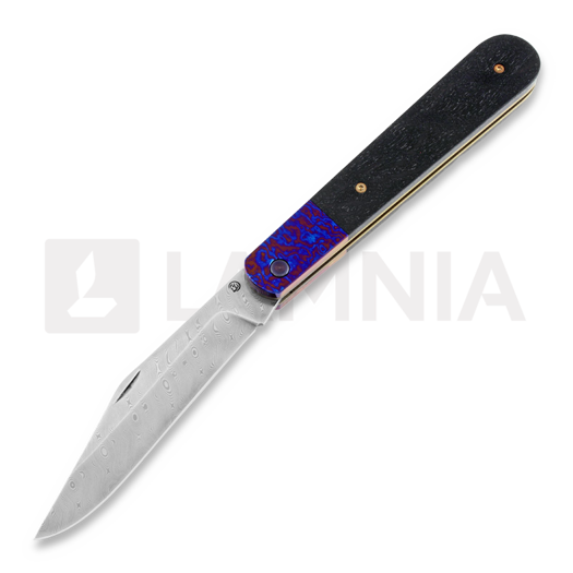 Cheburkov Poputchik Damascus Hornbeam folding knife