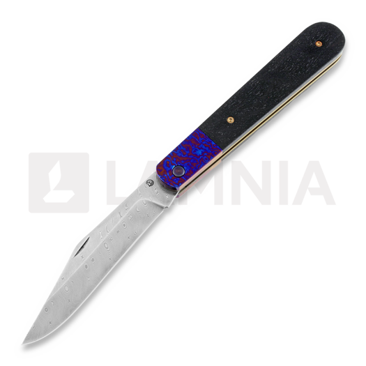 Cheburkov Poputchik Damascus Hornbeam folding knife