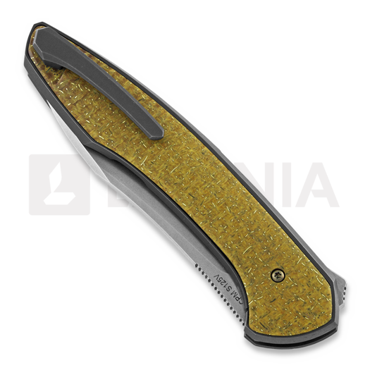 Coltello pieghevole Cheburkov Russkiy CPM S125V, vintage carbon fiber