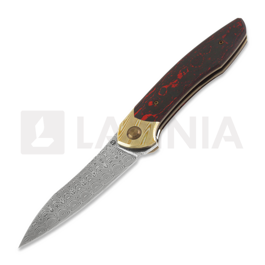 Cheburkov Russkiy Custom Damasteel folding knife