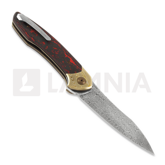 Coltello pieghevole Cheburkov Russkiy Custom Damasteel