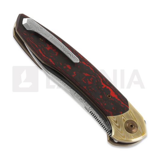 Coltello pieghevole Cheburkov Russkiy Custom Damasteel