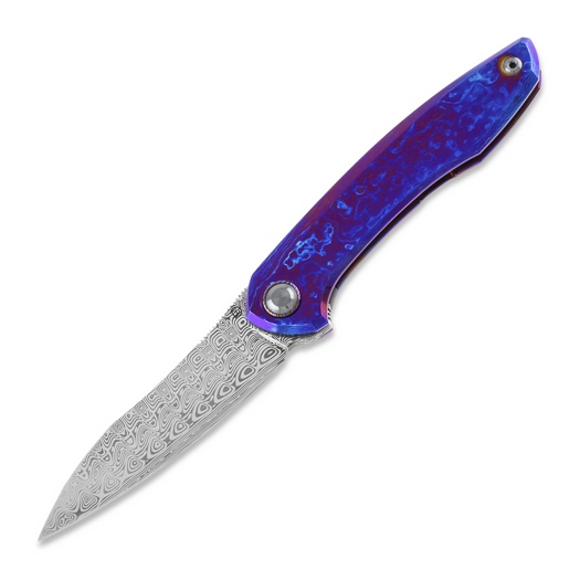 Zavírací nůž Cheburkov Russkiy Damasteel Timascus Custom