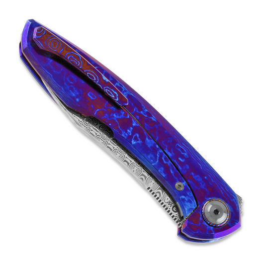 Coltello pieghevole Cheburkov Russkiy Damasteel Timascus Custom