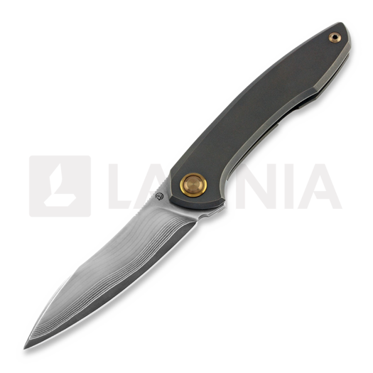 Cheburkov Russkiy Laminate Bronze Titanium 折り畳みナイフ