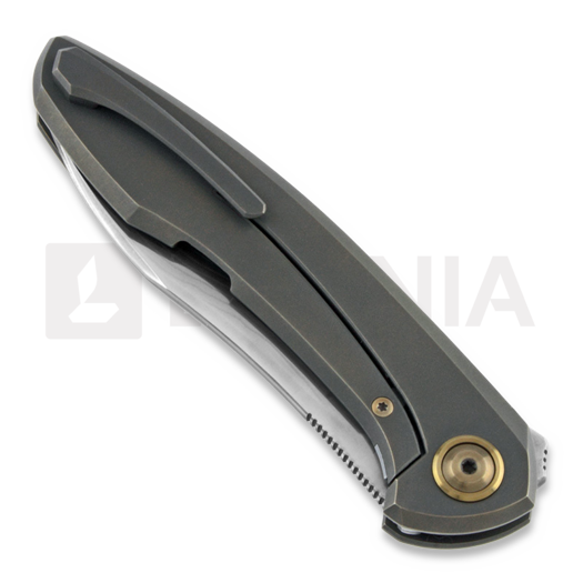 Cheburkov Russkiy Laminate Bronze Titanium folding knife