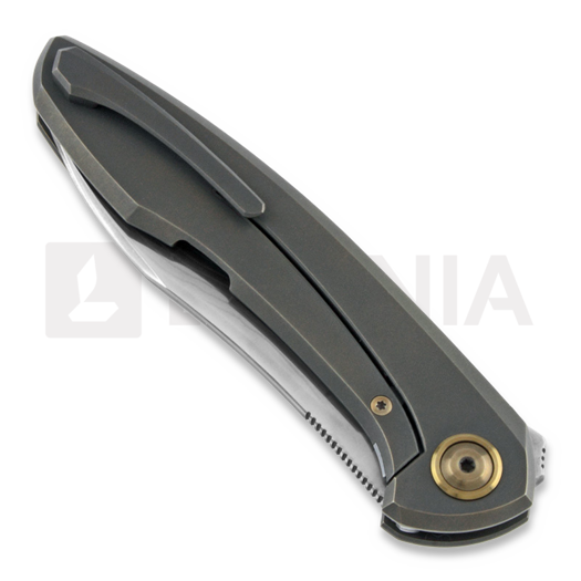 Cheburkov Russkiy Laminate Bronze Titanium sulankstomas peilis