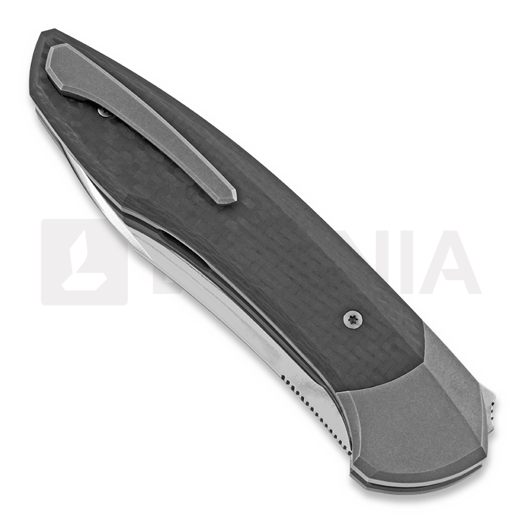 Cheburkov Russkiy Laminate foldekniv, Carbon Fibre with Bolster