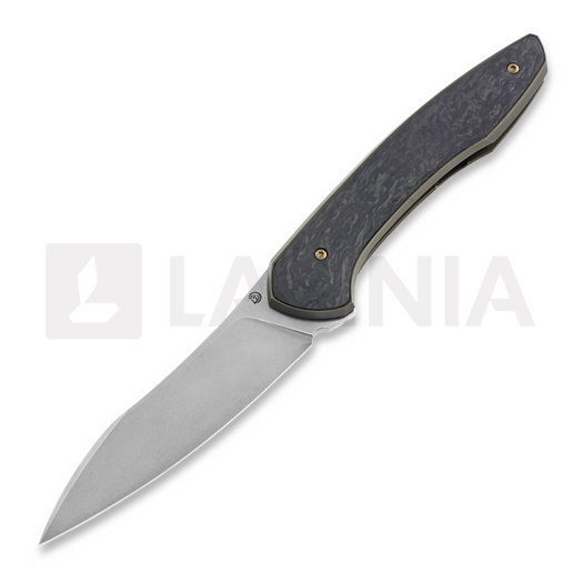 มีดพับ Cheburkov Russkiy M390, black carbon fibre