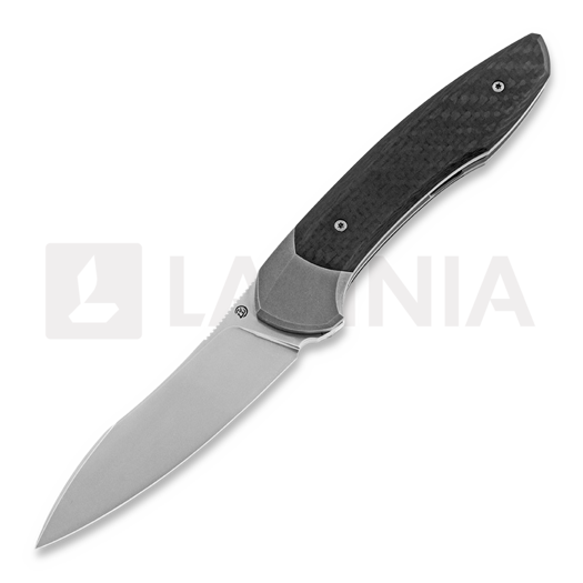 Couteau pliant Cheburkov Russkiy M390, Carbon Fibre with Bolster